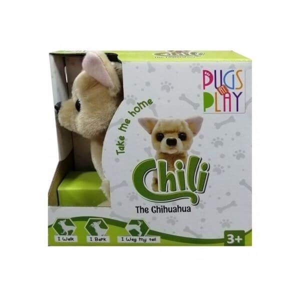 Pugs At Play Walking Chili 6.5 B/O-Plush Toys-STRIDE-