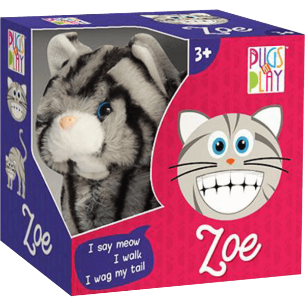 Pugs At Play Walking Zoe 6.5 B/O-Plush Toys-STRIDE-