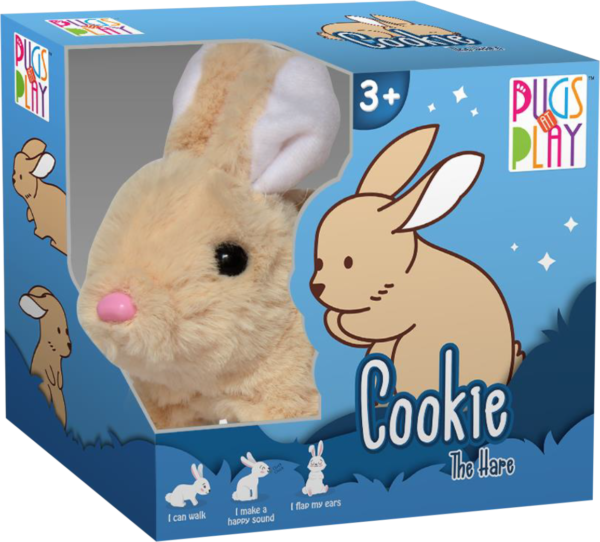 Pugs At Play Jumping Cookie 6.5 B/O-Plush Toys-STRIDE-