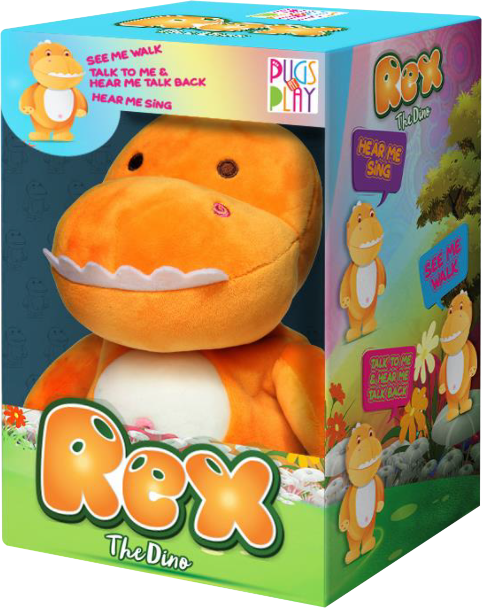 Pugs At Play Walking&Talking Rex 9 B/O-STRIDE