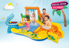 Intex Children'S Dinosaur Paddling Pool & Play Centre | Intex Paddling Pool-INTEX
