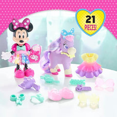 Disney-Minnie Mouse Groom & Glam Pony Set-Dolls & Accessories-Minnie Mouse-886144882395