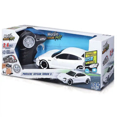 1:24 RC Premium - Porsche Taycan Turbo S - 2.4 GHz (USB rechargeable) 35M control range, 45 Min charge time, pistol controller
