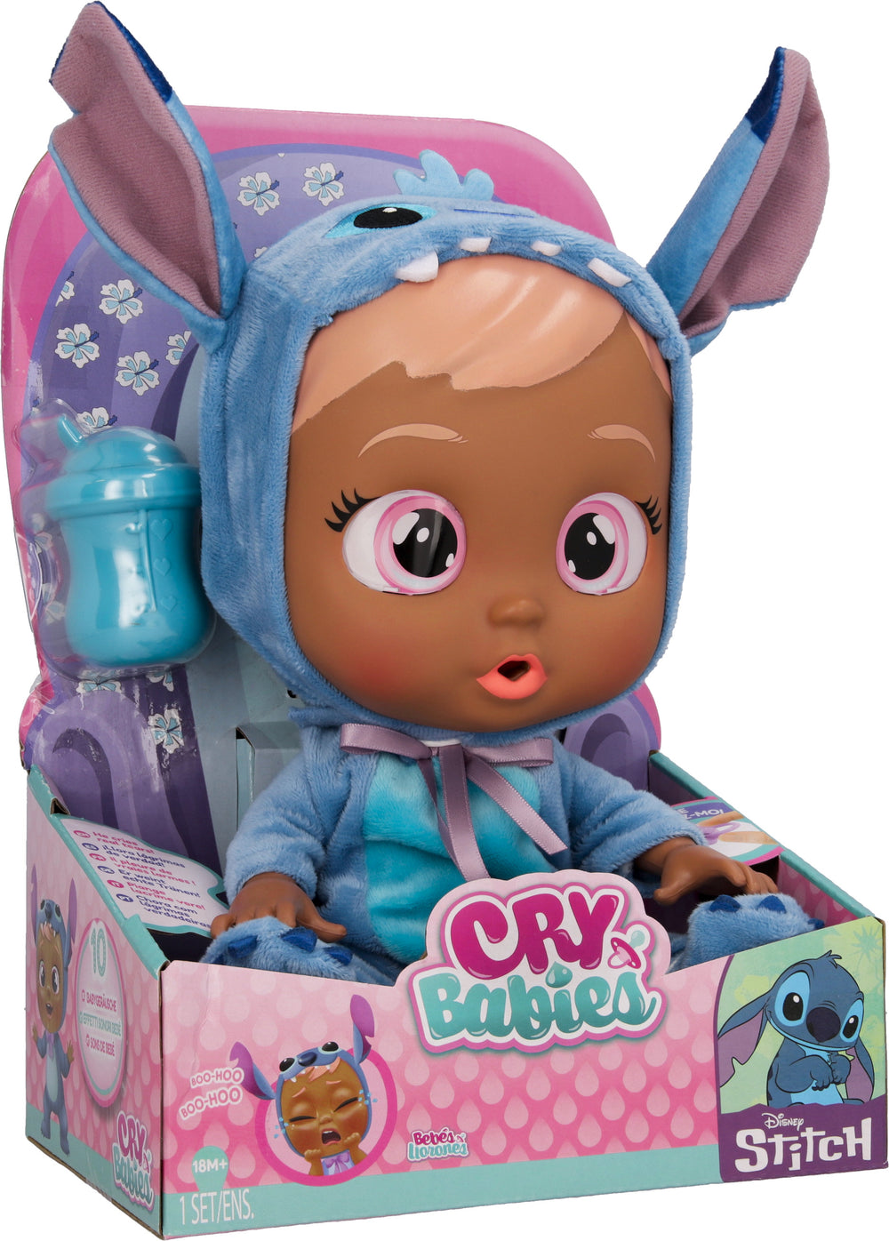 Cry Babies Disney Stitch B/O-Dolls & Accessories-IMC-8421134922235