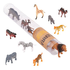 12 Pcs Wild Animals 4-8Cm-Animal Figures-Terra-62243499362