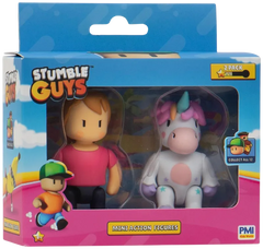Stumble Guys Mini Action Fig 3"2-Pk Asst(Assorted - Includes 1)-Action Figures-Stumble Guys-810128422000