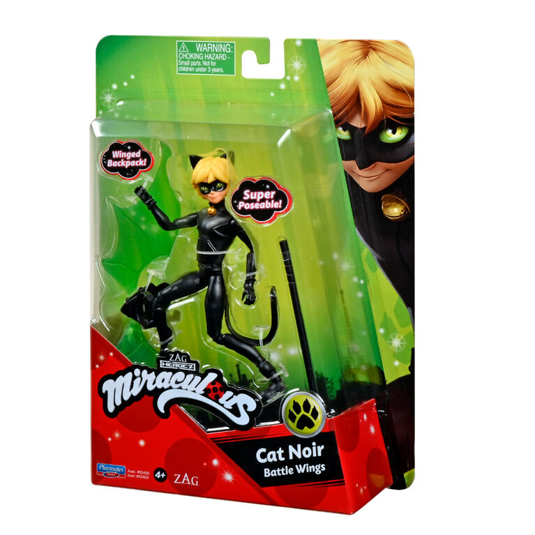 Miraculous Moments Small Doll - Cat Noir Battle Wings-Action Figures-Miraculous-43377504030