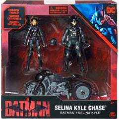 Dc Batman Movie Selina Kyle Bike W/2 4" Figs-ACTION FIGURES & PLAYSETS-DC Batman-778988368411