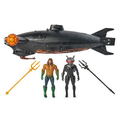 Dc Aquaman Movie Black Manta Sub W/Aquaman & Black Manta-ACTION FIGURES & PLAYSETS-DC Aquaman-778988348949