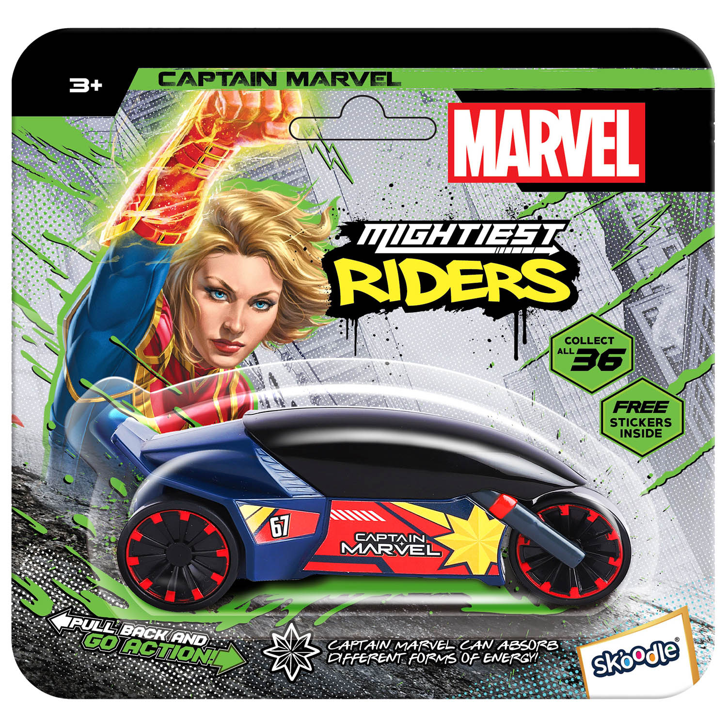 Marvel Mm Rider Capt Marvel-Cars & Vehicles-MONDO-