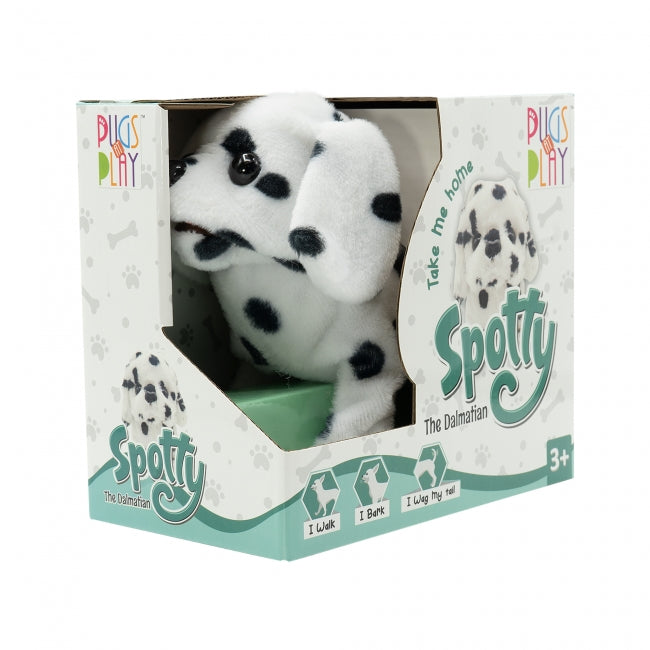 Pugs At Play - Spotty Walking Dog - MOVERS & SHAKERS - PUGS at PLAY - Shop in Bahrain