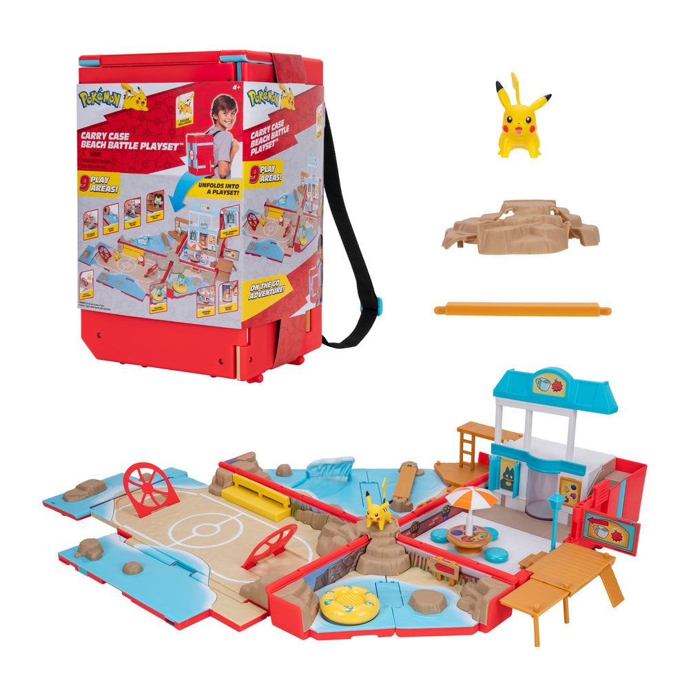 Pokemon Cary Case Beach Battle Playset-Action Figures-Pokemon-191726509004