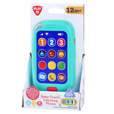 PLAYGO BABY TOUCH LEARNING PHONE B/O * (EN+FR) (BLUE)
