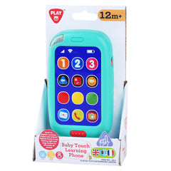 PLAYGO BABY TOUCH LEARNING PHONE B/O * (EN+FR) (BLUE)