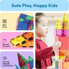 PICASSO MAGNETIC TILES BLDG BLOCKS 60PCS