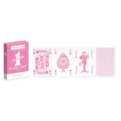 Waddi. Number1 Playing Cards Pink Cdu12-BOARD GAMES-WMOVES-5036905029384