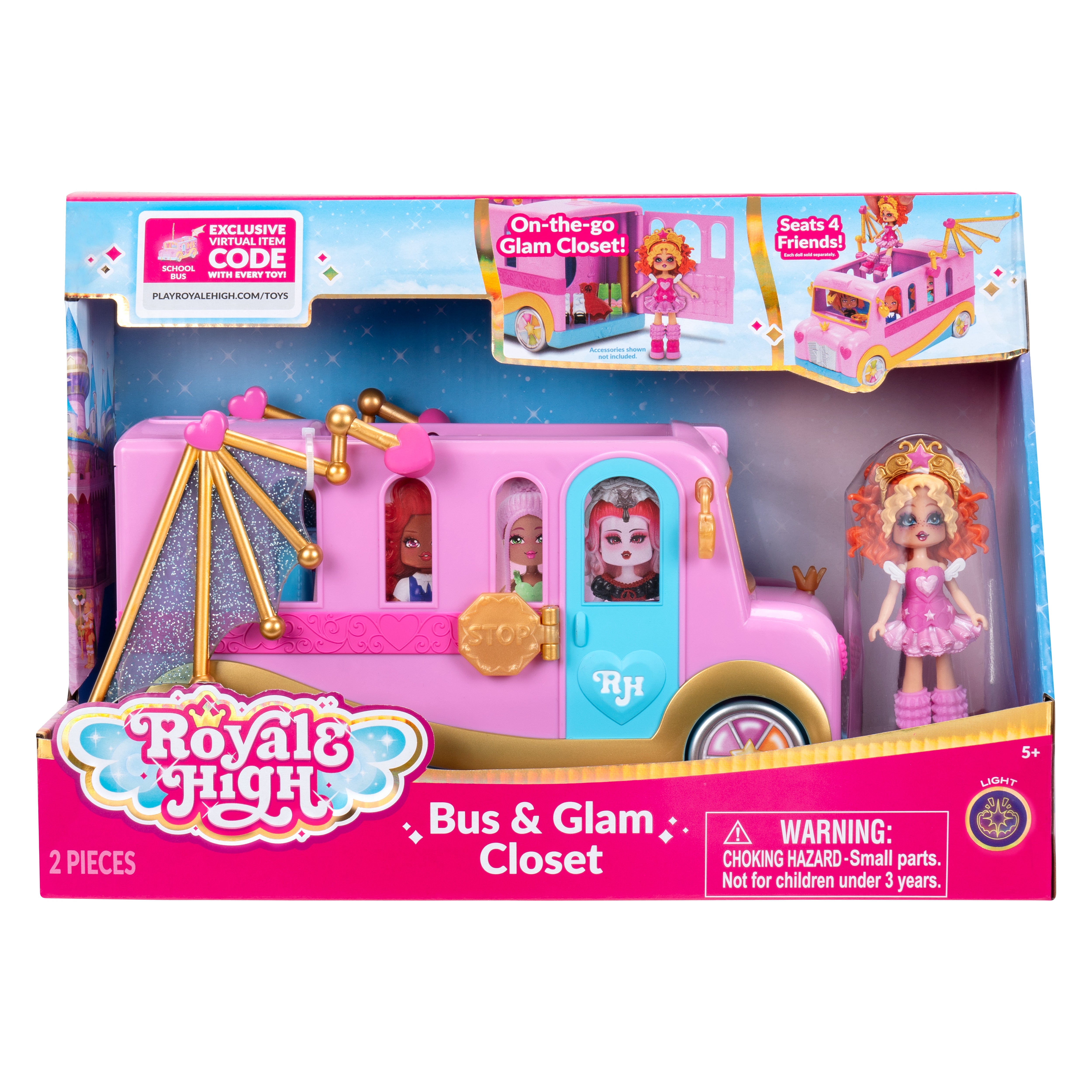 Royalehigh Bus & Glam Closet-Dolls & Accessories-JASWAR-191726733942