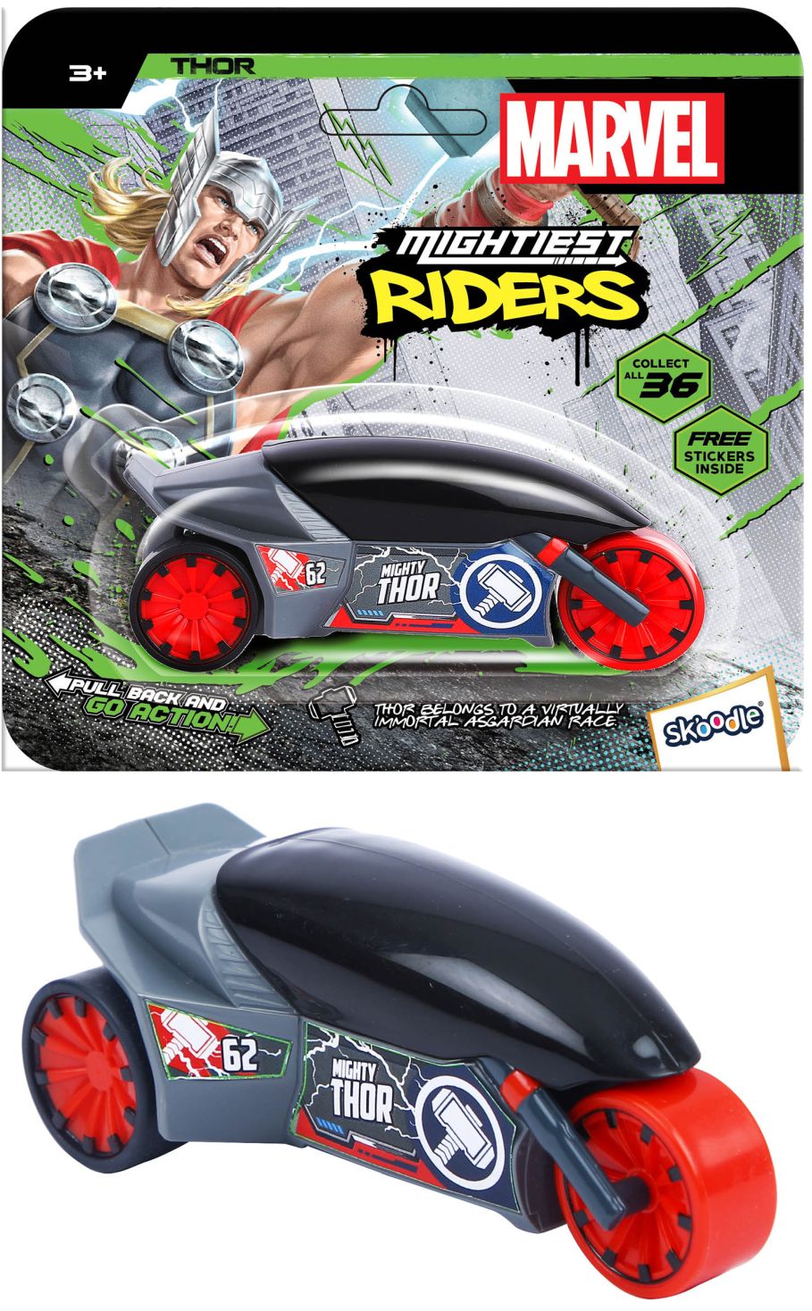 Marvel Mm Rider Thor-Cars & Vehicles-MONDO-
