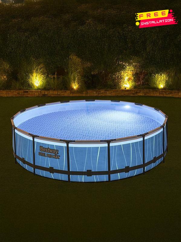 Bestway Poolset Steelpro Max Led 457X107 - SWIMMING POOL - Bestway - Shop in Bahrain