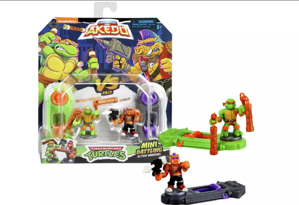 Akedo_Tmnt_S1_Michael Angelo Vs Bebop by Akedo for kids - toys