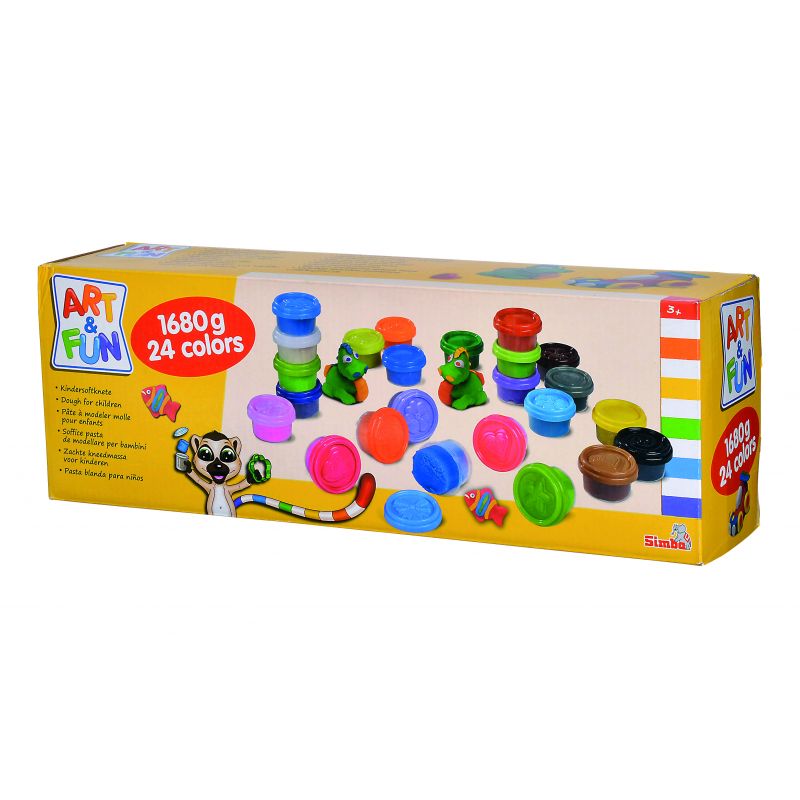 A&F 24 Dough Pots In 24 Colors-Art & Fun-4006592077556