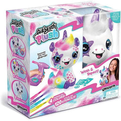 Airbrush Plush - Unicorn-Dolls & Accessories-Canal Toys-