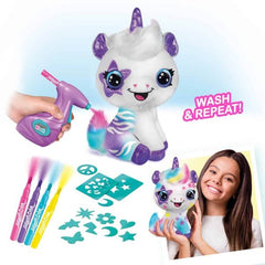 Airbrush Plush - Unicorn-Dolls & Accessories-Canal Toys-