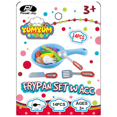 P.Joy Yumyum Frypan Set W Acc.-Dolls & Accessories-P.JOY-6291061116562