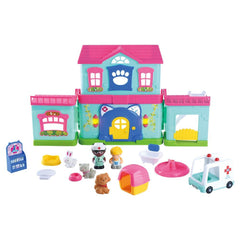 PLAYGO ANIMAL COMPLEX CLINIC B/O - 16 PCS *