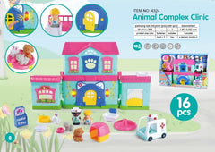 PLAYGO ANIMAL COMPLEX CLINIC B/O - 16 PCS *