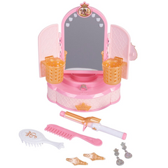 Dprincess Style Hair&Makeup Mirror B/O-Dolls & Accessories-JAKKS-