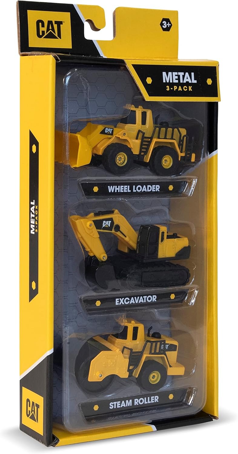 Cat Die Cast Metal 4" 3 Pack Asst(Assorted - Includes 1) - Cars & Vehicles - Cat - Shop in Bahrain