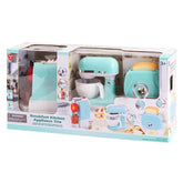 PLAYGO BREAKFAST KITCHEN APPLIANCE TRIO - BLUE (PERFECT BREW COFFEE MACHINE B/O, MY MIXER B/O, MY TOASTER - 3 PCS) *