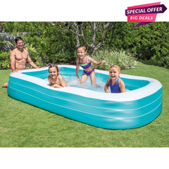 Swin Center Family Pool By Intex 10' X 6' X 22-INTEX
