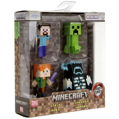 Minecraft 4-Pack 2.5" Figures-ACTION FIGURES & PLAYSETS-Jada-4006333084621