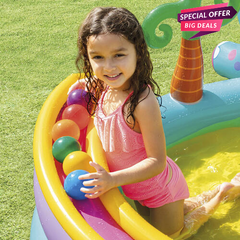 Intex Inflatable Dinoland Play Centre Pool-INTEX