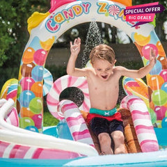 Intex Pool With Slide-INTEX