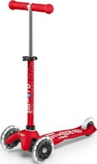 Mini Micro Deluxe Red(Led)-Ride-On & Scooters-Micro-7640170574227