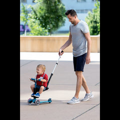 Mini Micro 3In1 Deluxe Plus Led Blau-Ride-On & Scooters-Micro- 7630053544126