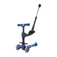 Mini Micro 3In1 Deluxe Plus Led Blau-Ride-On & Scooters-Micro- 7630053544126