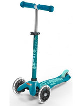 Mini Micro Deluxe Aqua (Led)-Ride-On & Scooters-Micro-7630053523022