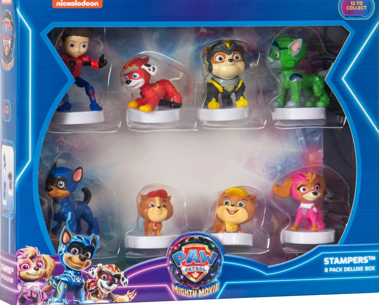 Paw Patrol The Mighty Movie Pencil Toppers 8 Pack Deluxe Box (S2)-ACTION FIGURES & PLAYSETS-Paw Patrol-716203660773