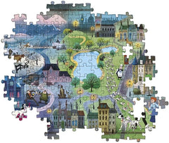 Clem. Puzzle 101 Dalmatians Map 1000Pcs-Games & Puzzles-CLEMENTONI-