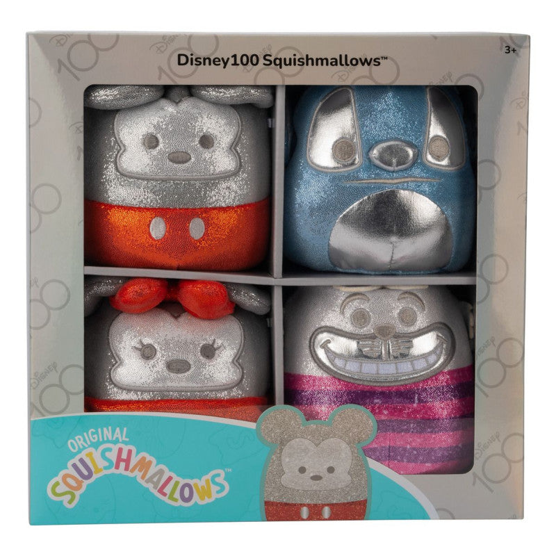 Sqk - Little Plush (5" D100 4-Pc Box Set) (Mickey, Stitch, Cheshire Cat, Minnie) (Emea) - 6 Gift Boxes / Case-Plush Toys-Squishmallow-196566196490