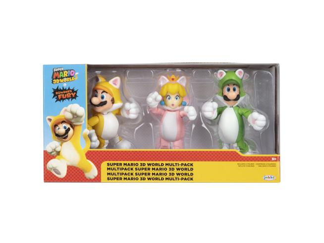 Nintendo 4" 3D World Multi Pack-ACTION FIGURES & PLAYSETS-World of Nintendo-192995410411