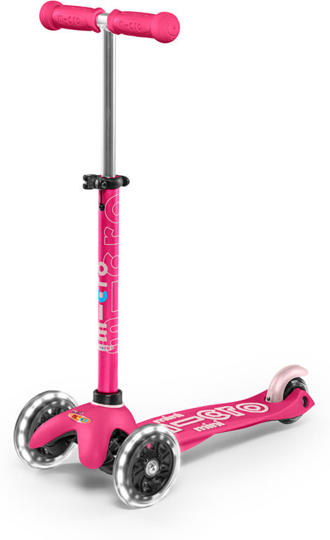 Mini Micro Deluxe Pink Led-Ride-On & Scooters-Micro-7630053523015