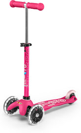 Mini Micro Deluxe Pink Led-Ride-On & Scooters-Micro-7630053523015