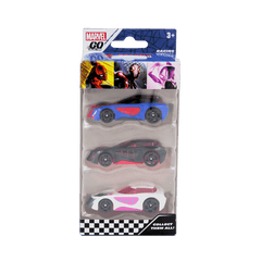 Marvel Go Racing W4 3Pack 3-Cars & Vehicles-MARVEL-