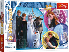 Puzzles - "100 Glitter" - In the glow of love / Disney Frozen 2