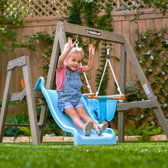 Kidkraft First Play Wooden Swing Set-Kidkraft-706943208304